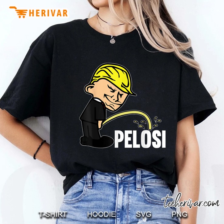 Trump Pee On Pelosi Funny Trump 2020 Ladies Tee