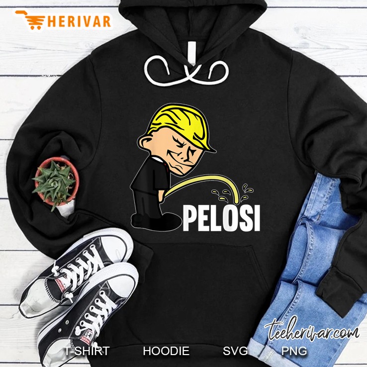 Trump Pee On Pelosi Funny Trump 2020 Hoodie