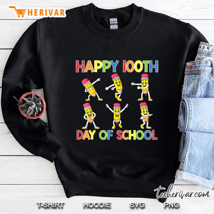 Happy 100th Day Of School Dancing Pencils Sweatshirt