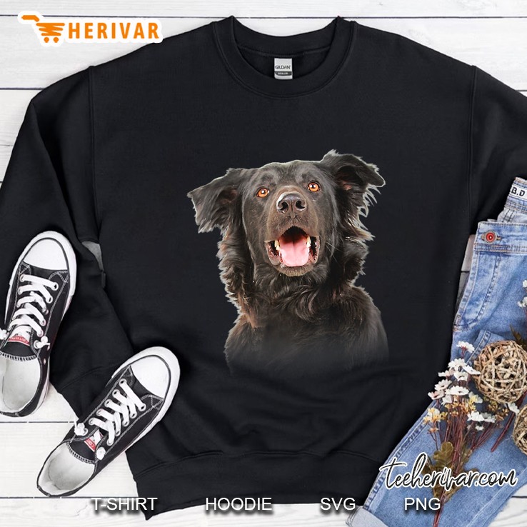 Flat Coated Retriever Face Sweatshirt