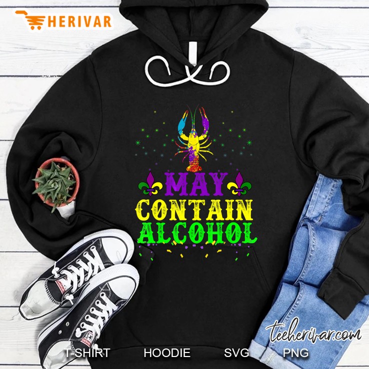 May Contain Alcohol Mardi Gras Hoodie