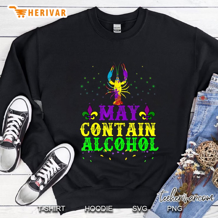 May Contain Alcohol Mardi Gras Sweatshirt