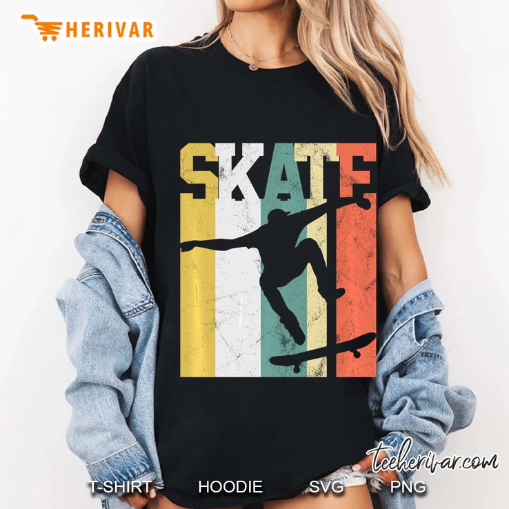 Skateboarding Skateboarder Vintage Version Ladies Tee