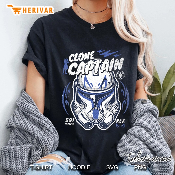 Star Wars Clone Wars Clone Captain Rex Ladies Tee