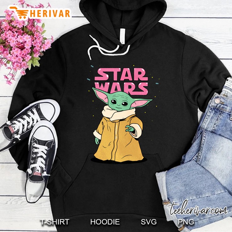 Star Wars The Mandalorian The Child Pink Bubble Hoodie