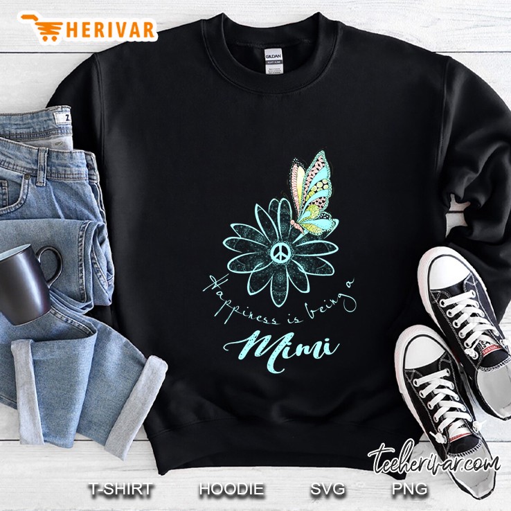 Happiness Is Being A Mimi Hippie Version Sweatshirt