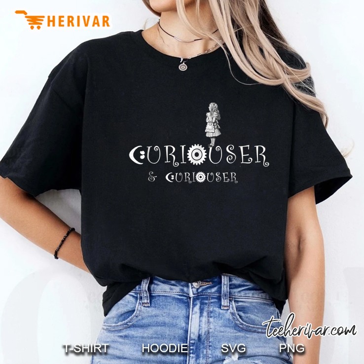 Curiouser & Curiouser Alice In Wonderland Ladies Tee