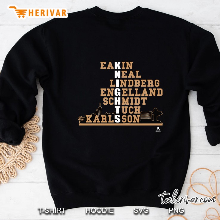 Eakin Neal Lindberg Engelland Schmidt Tuch Karlsson Vegas Golden Knights Sweatshirt