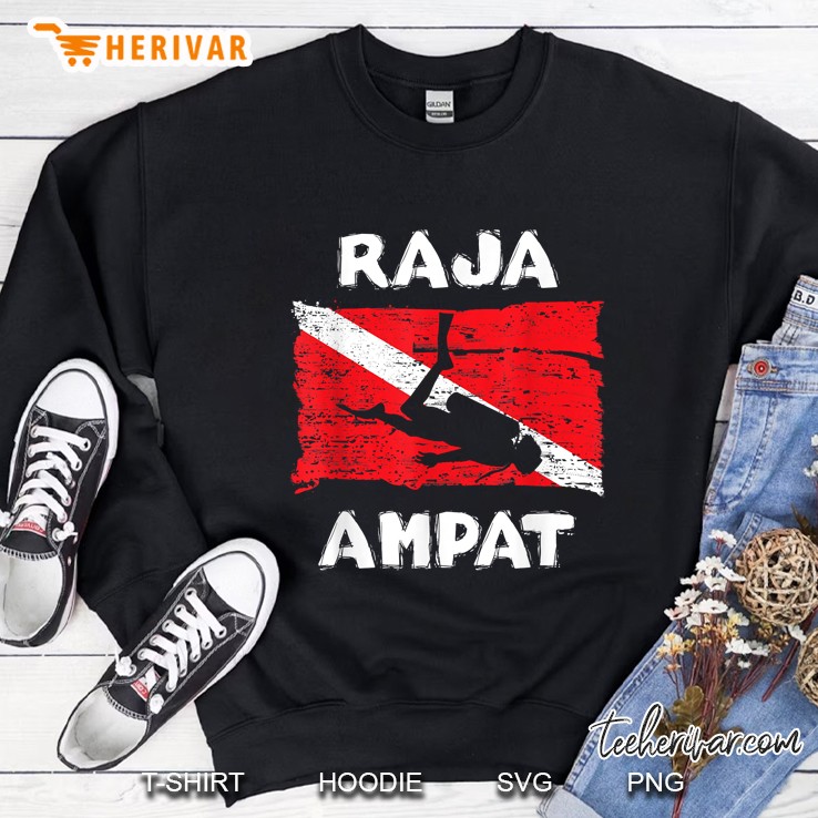 Raja Ampat Scuba Diving Flag Sweatshirt