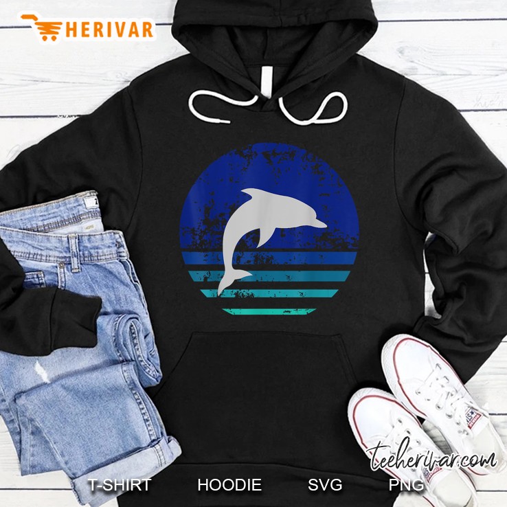 Dolphin Vintage Retro Version Hoodie