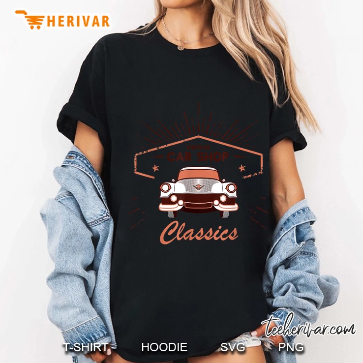 Vintage Car Shop Classics Ladies Tee