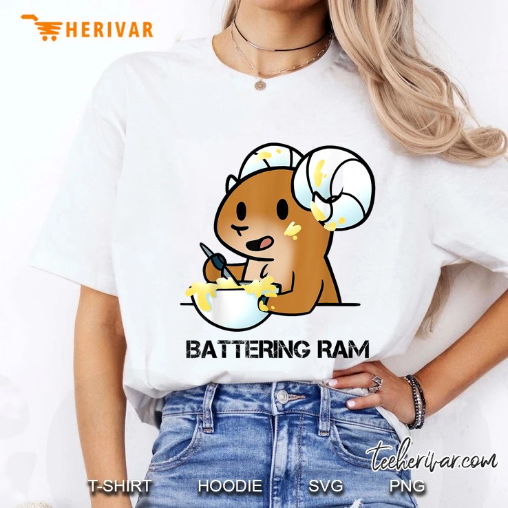 Battering Ram Funny Baking Meme Kitchen Lovers Ladies Tee