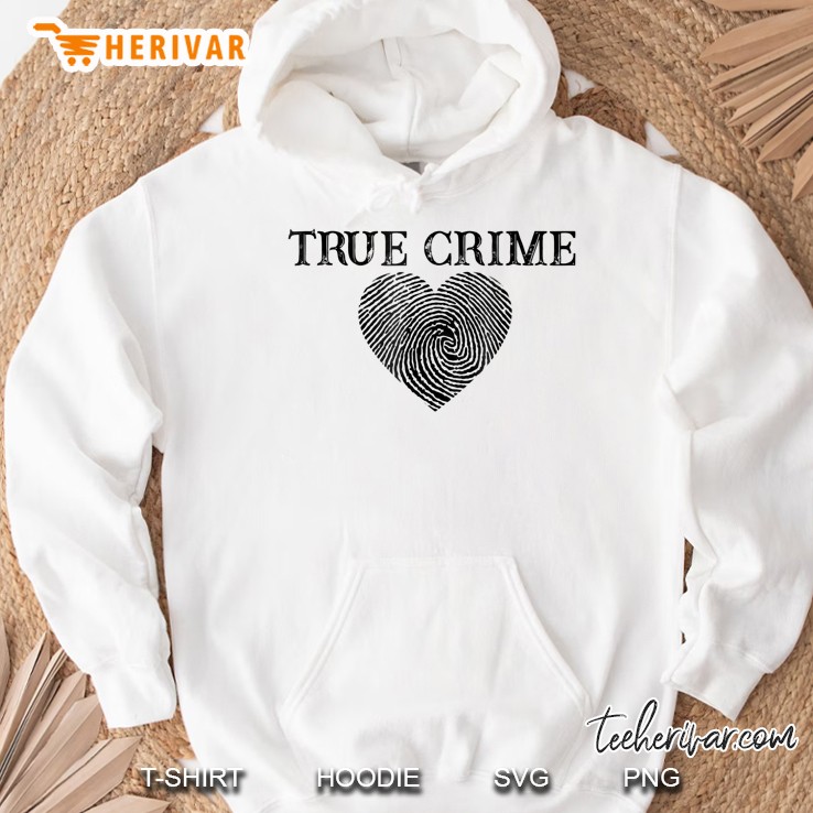 True Crime Heart Fingerprint Hoodie