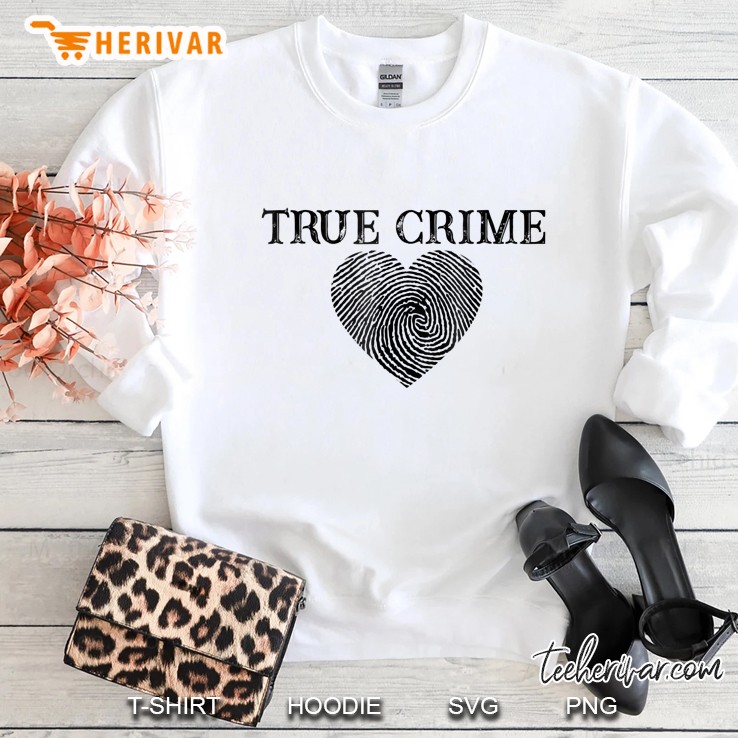 True Crime Heart Fingerprint Sweatshirt
