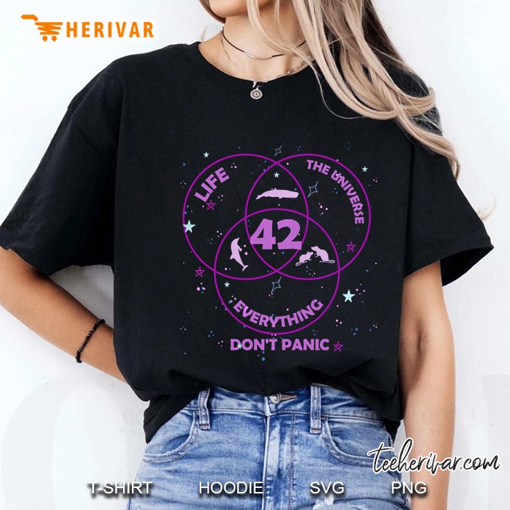 42 The Answer To Life The Universe And Everything Black Version Hoodie