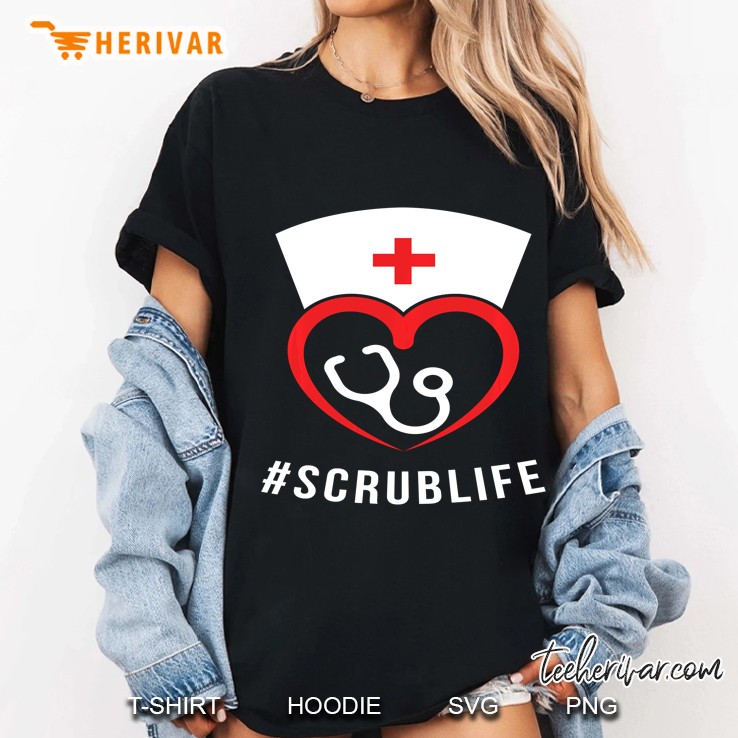 #Scrublife Nursing RN Nurse Ladies Tee