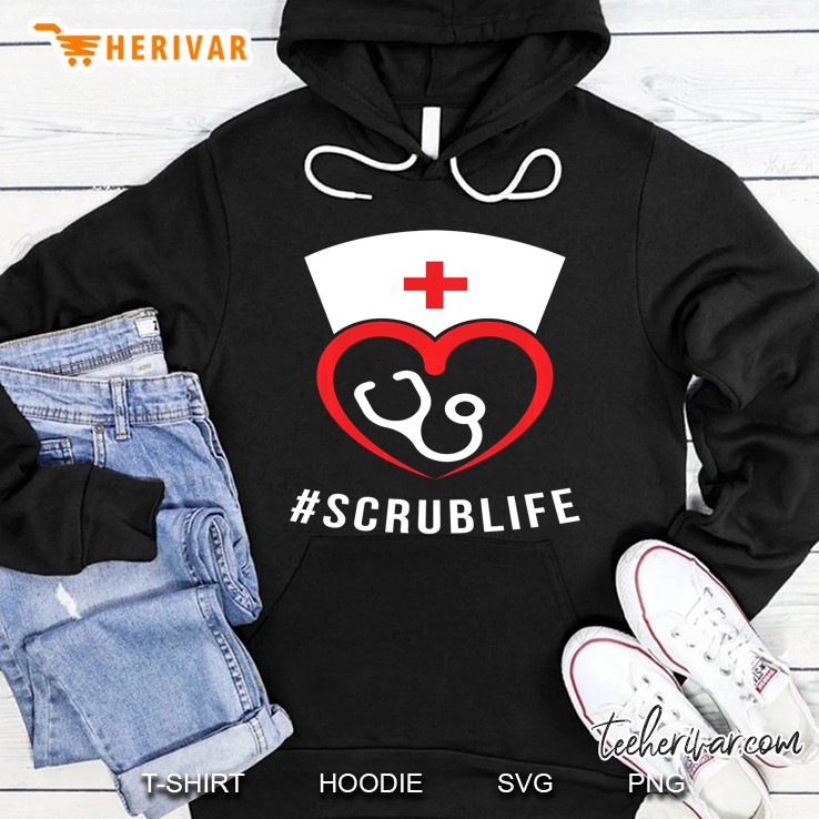 #Scrublife Nursing RN Nurse Hoodie