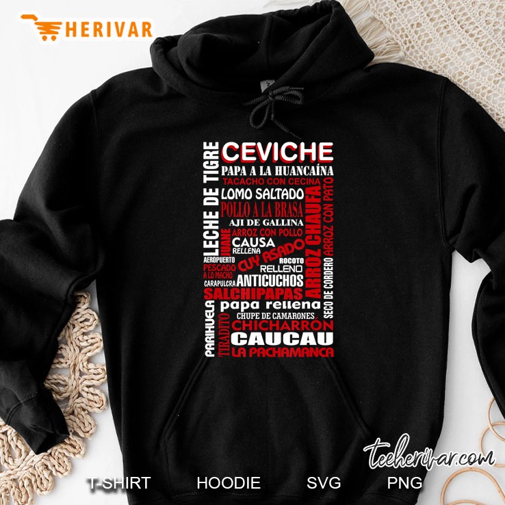 Leche De Tigre Ceviche Papa A La Huancaina Tacacho Con Cecina Hoodie