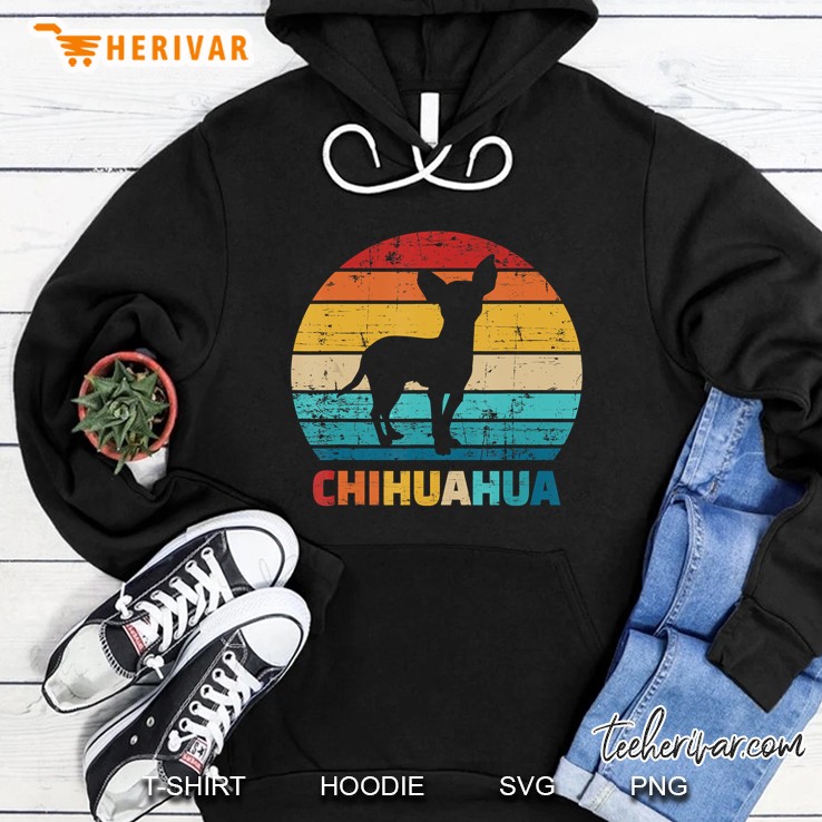 Chihuahua Silhouette Vintage Version Hoodie