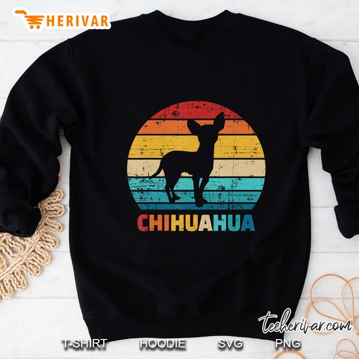 Chihuahua Silhouette Vintage Version Sweatshirt