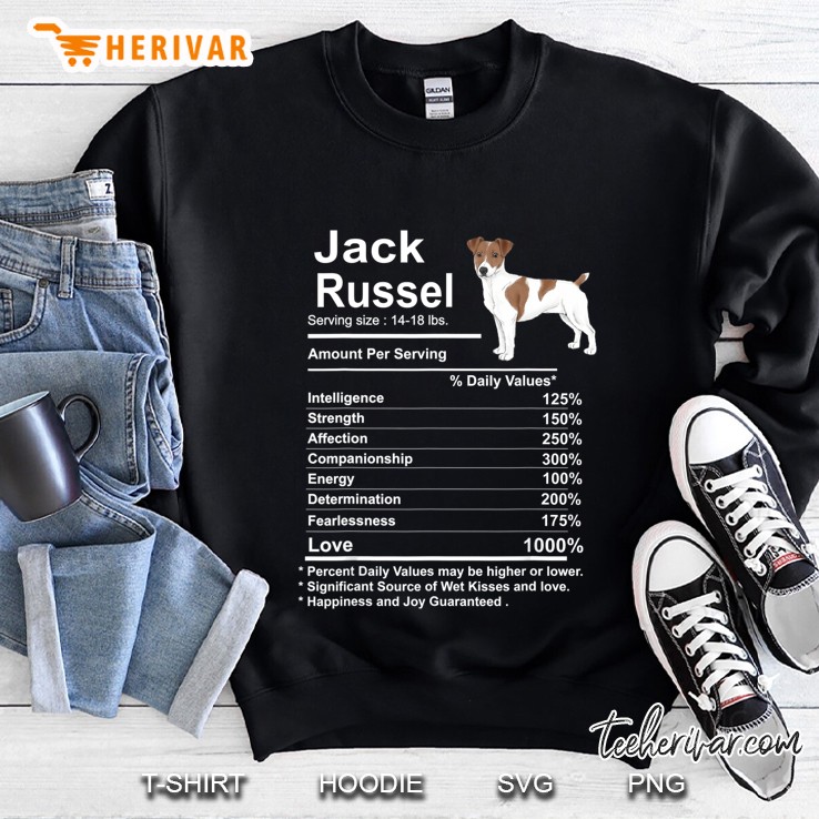 Jack Russel Facts Nutrition Sweatshirt