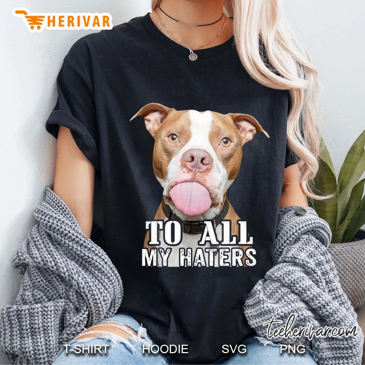 To All My Haters Pitbull Version2 Ladies Tee