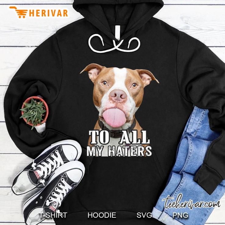 To All My Haters Pitbull Version2 Hoodie