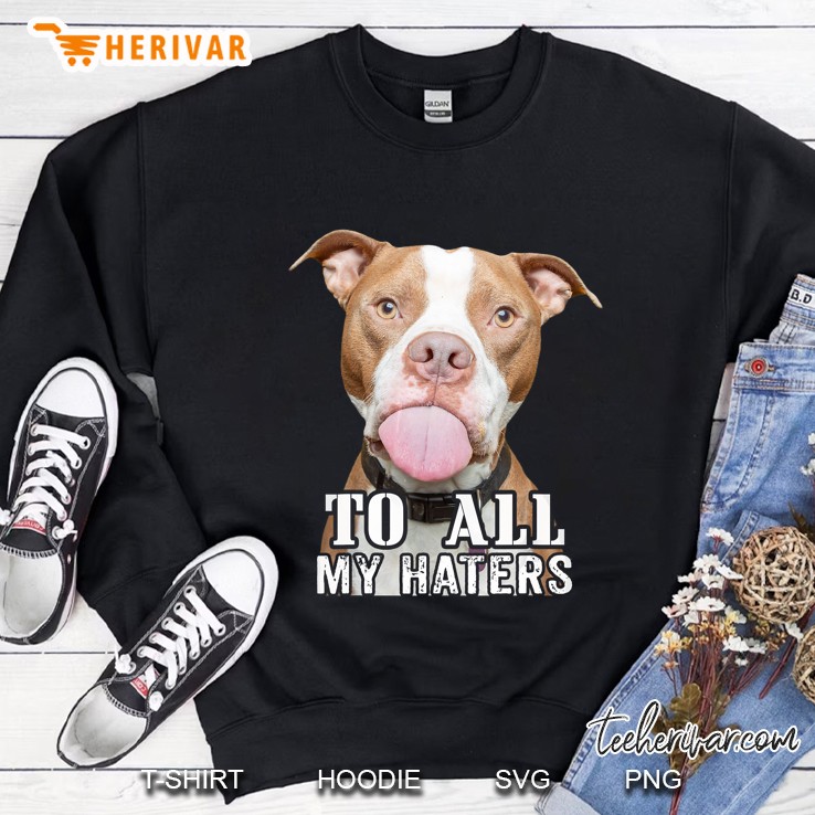 To All My Haters Pitbull Version2 Sweatshirt