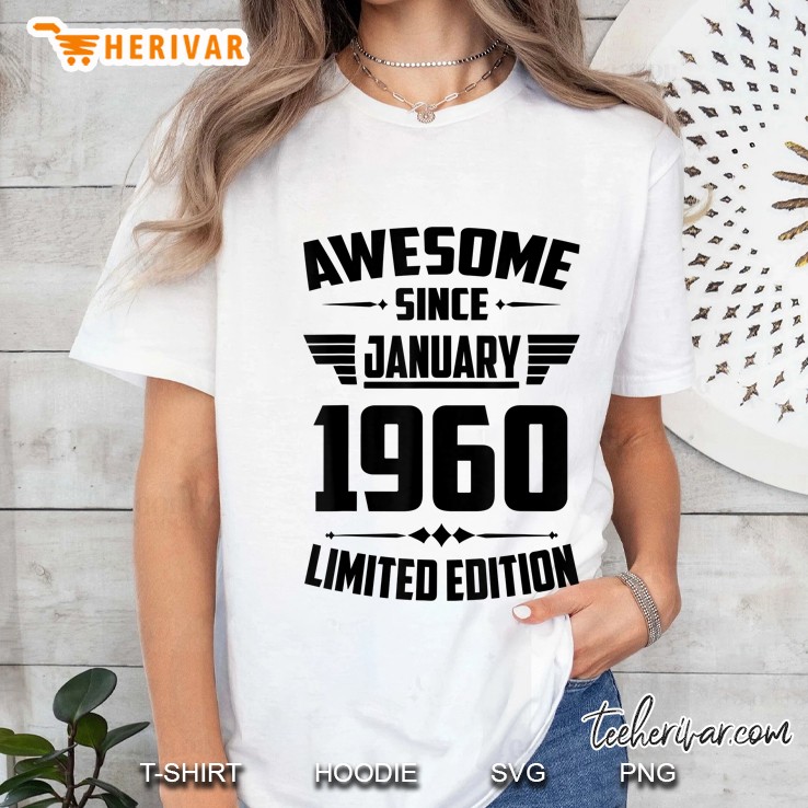 Awesome Since January 1960 Limited Edition Ladies Tee