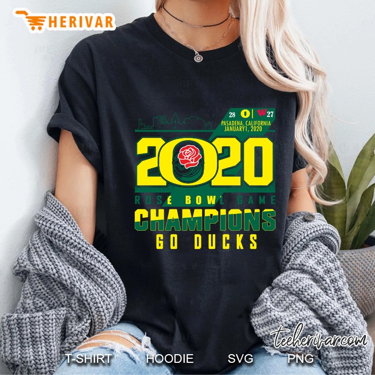 2020 Rose Bowl Game Champions Go Ducks Ladies Tee