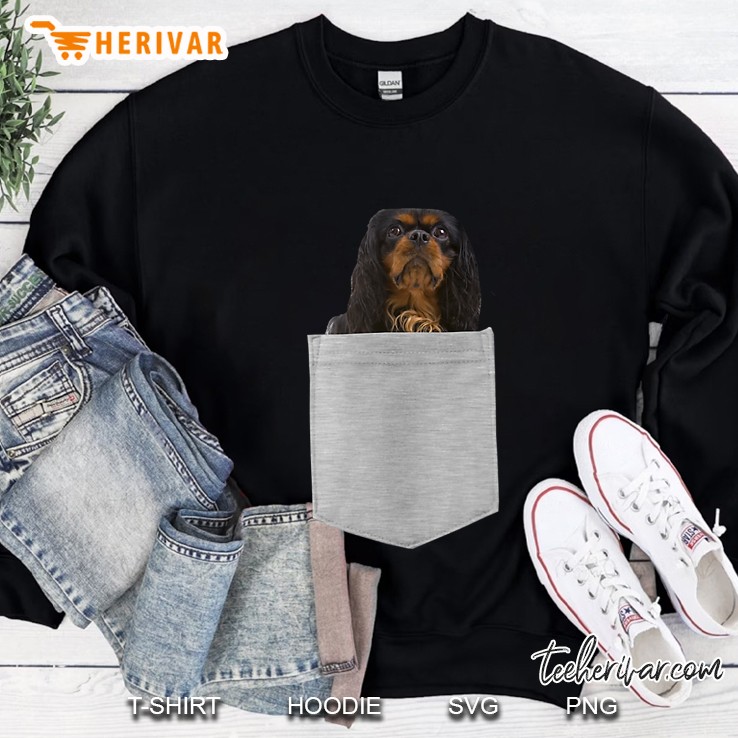 English Toy Spaniel In Pocket Sweatshirt