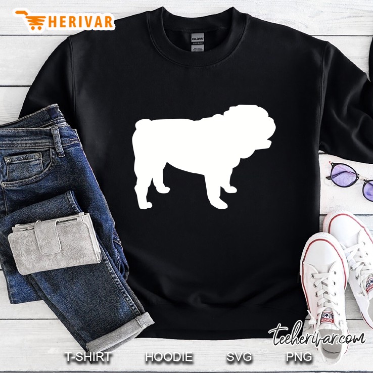 English Bulldog Silhouette Version Sweatshirt