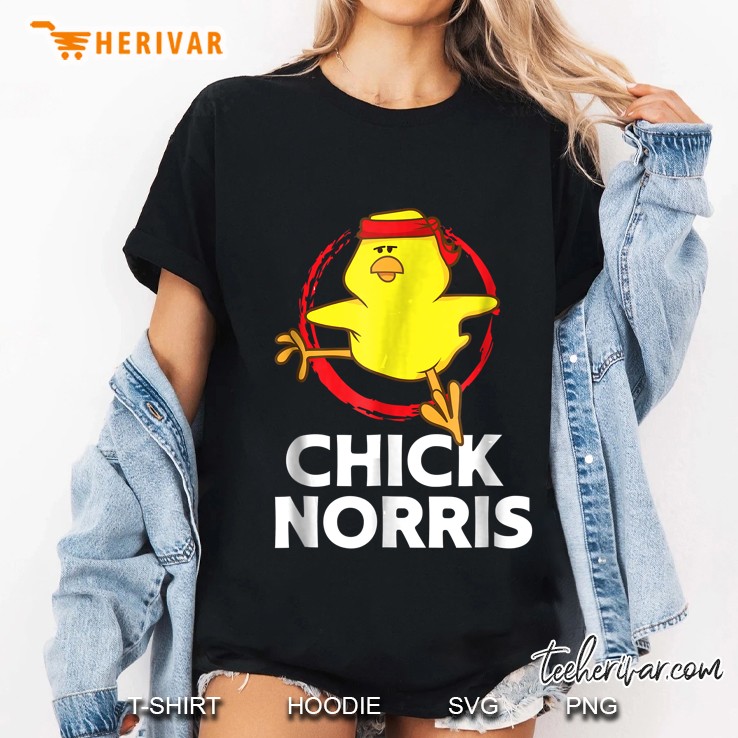 Chick Norris Chicken Martial Arts Ladies Tee