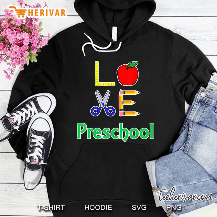 Love Preschool Teacher Version2 Hoodie