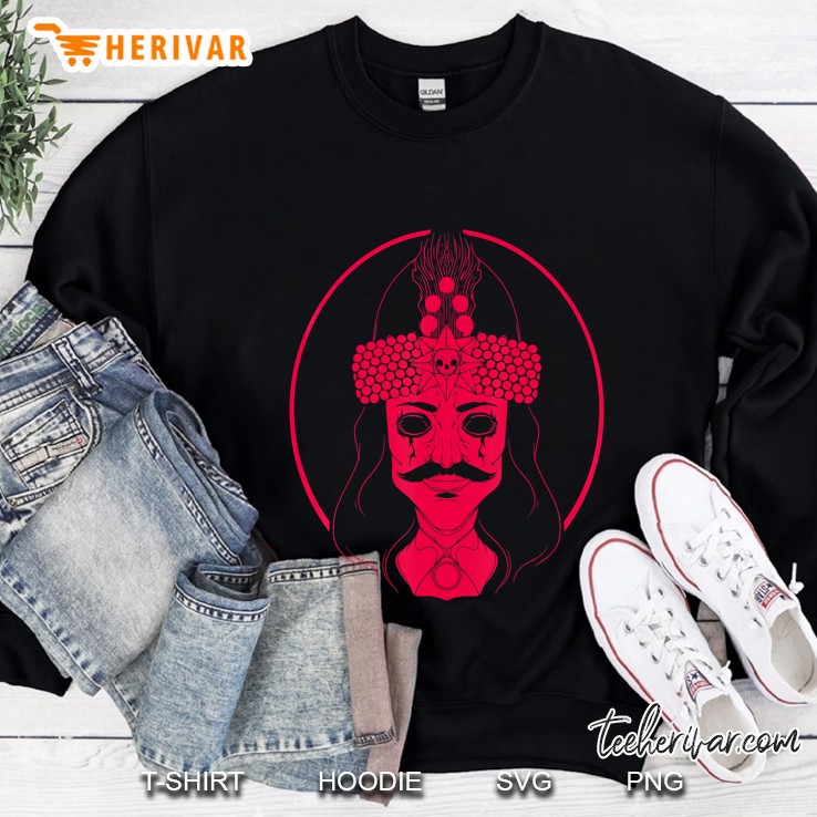 Red Vlad The Impaler Dracula Vampire Sweatshirt