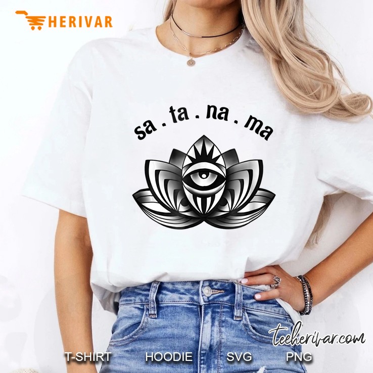Sa Ta Na Ma Mantra Lotus Eye Ladies Tee