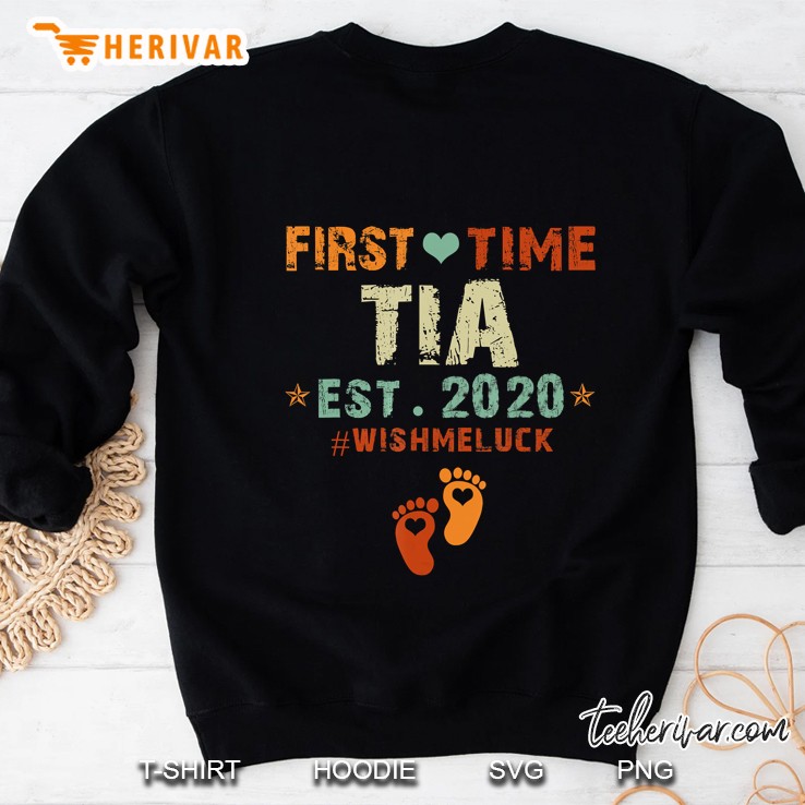 First Time Tia Est 2020 #Wishmeluck Vintage Version Sweatshirt