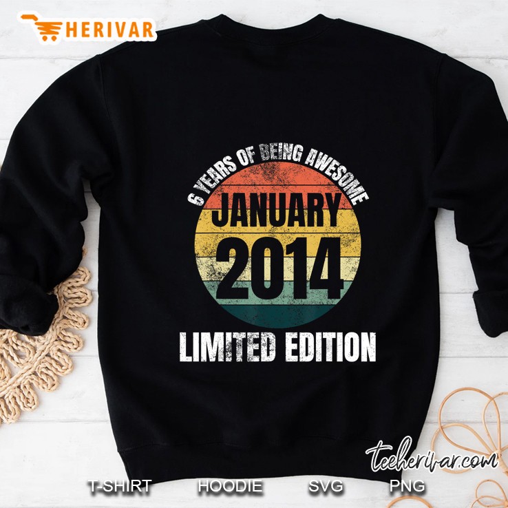 6 Years Of Being Awesome January 2014 Limited Edition Vintage Version Sweatshirt