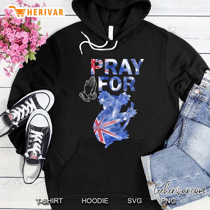 Pray For Australia Koala Australian Animals Hoodie