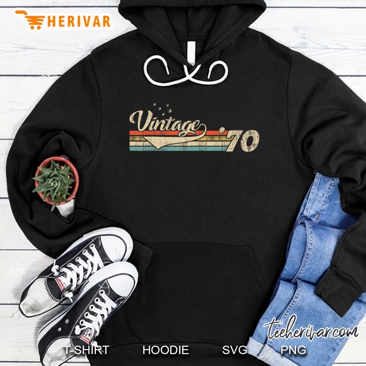 Vintage 1970 50 Years Old 50th Birthday Hoodie