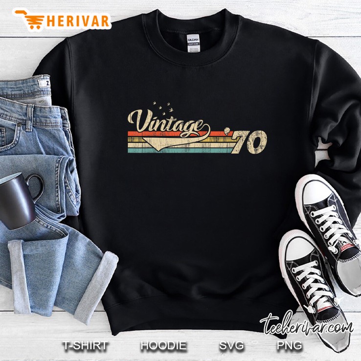 Vintage 1970 50 Years Old 50th Birthday Sweatshirt