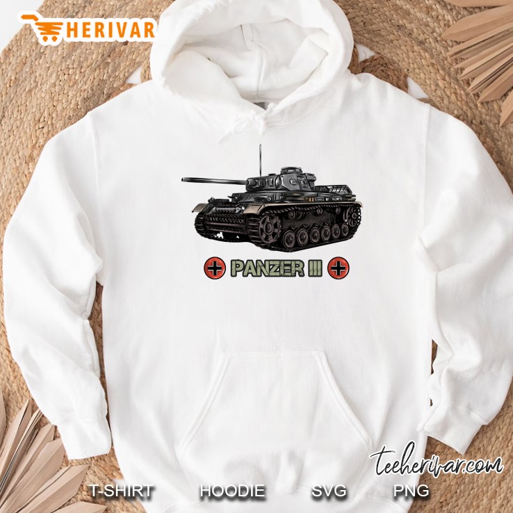 Panzer 3 World War 2 German Tank Hoodie