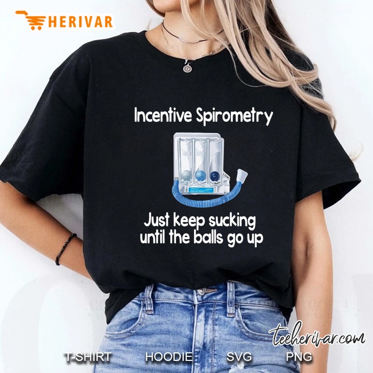 Incentive Spirometry Just Keep Sucking Until The Balls Go Up Ladies Tee