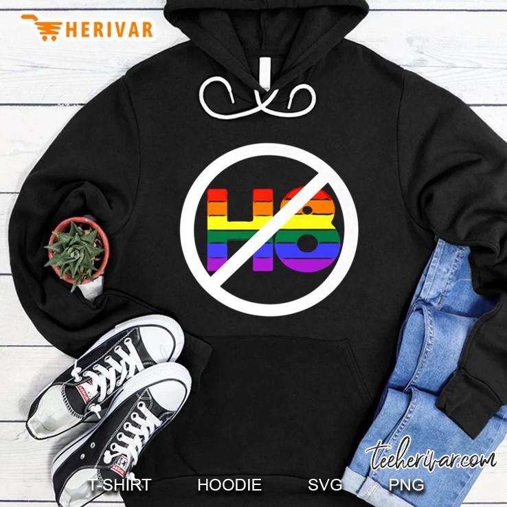 No H8 LGBT Stop Hate Spread Love Hoodie