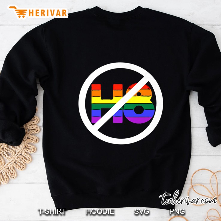 No H8 LGBT Stop Hate Spread Love Sweatshirt