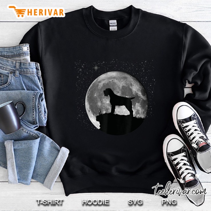 Wirehaired Pointing Griffon Silhouette Moon Version Sweatshirt