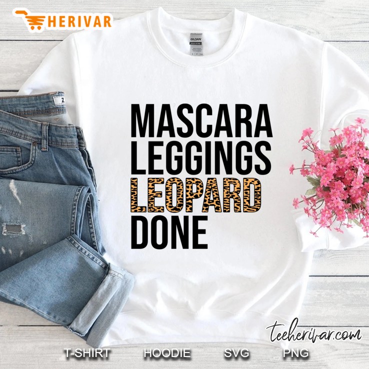 Mascara Leggings Leopard Done Sweatshirt