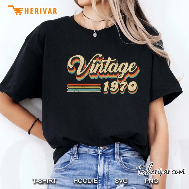 Vintage 1970 50th Birthday Ladies Tee