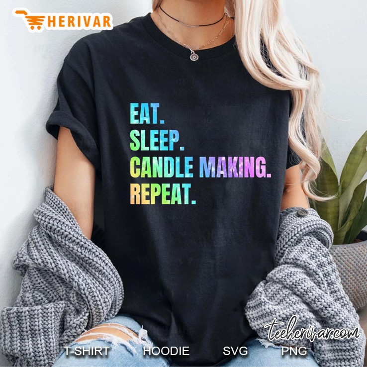 Eat Sleep Candle Making Repeat Ladies Tee