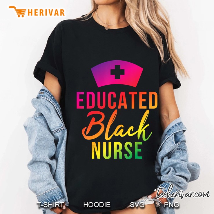Educated Black Nurse Version2 Ladies Tee